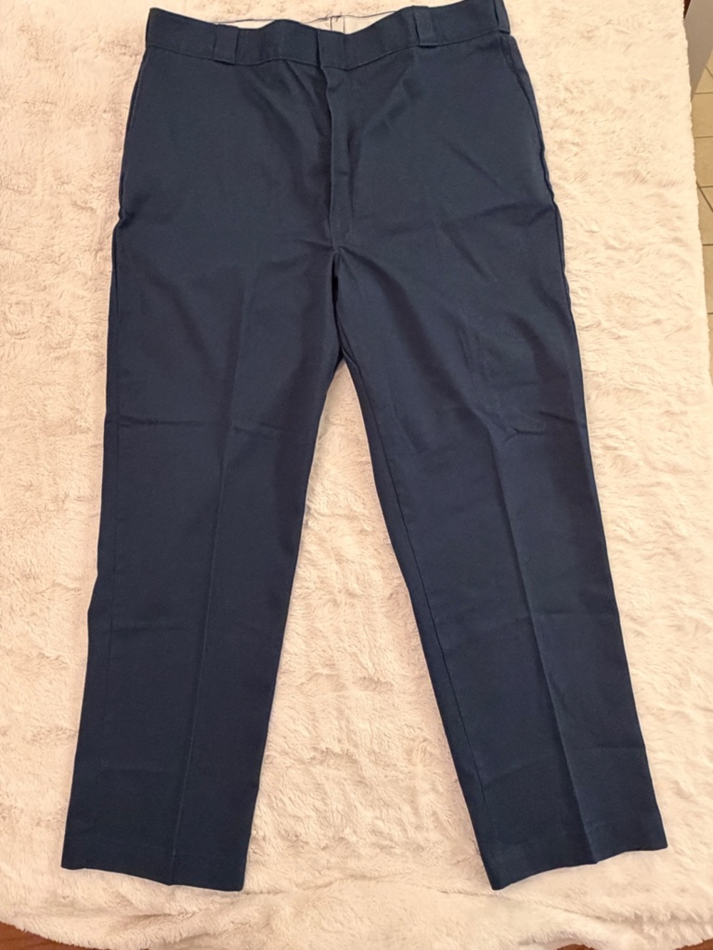 VINTAGE Dickies 874 Made in USA Navy Blue Work Pants 44x32 (Fits 40)